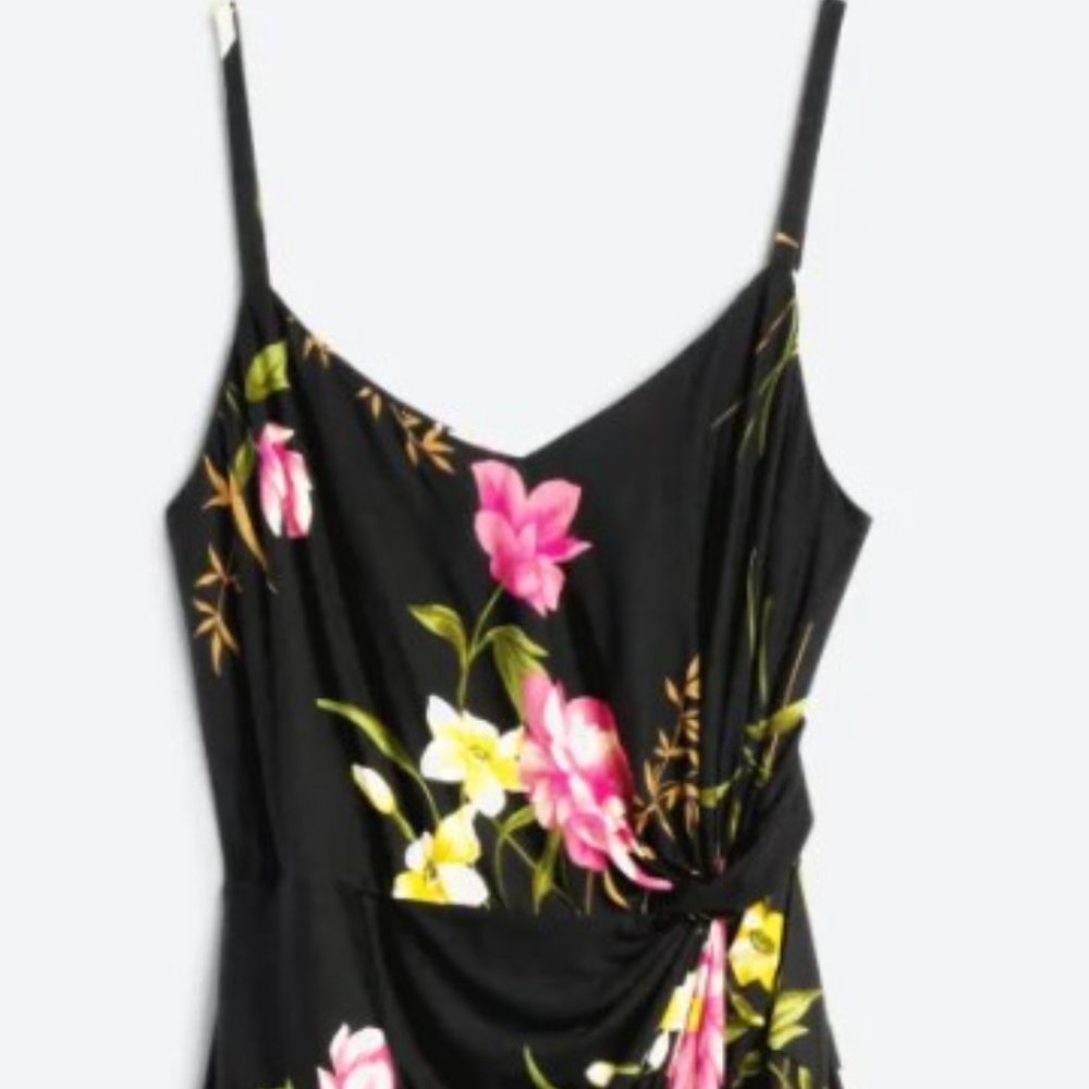 Nine Britton floral midi wrap dress from Stitch Fix size 2x
